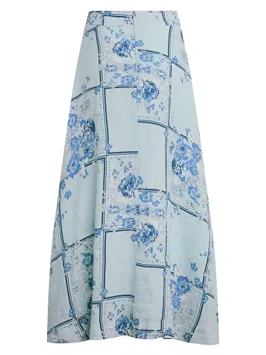 Favorite Daughter Women's The There For You Floral Linen Maxi Skirt | Thumbnail 2 Favorite Daughter Women's The There For You Floral Linen Maxi Skirt | Thumbnail 2