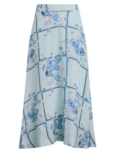 Favorite Daughter Women's The There For You Floral Linen Maxi Skirt | Thumbnail 1 Favorite Daughter Women's The There For You Floral Linen Maxi Skirt | Thumbnail 1