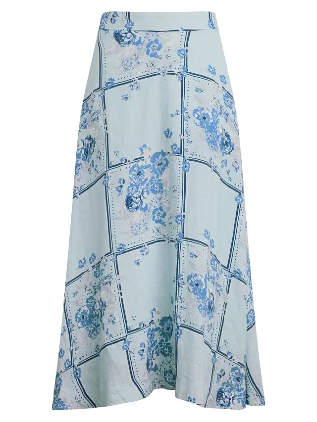 Favorite Daughter Women's The There For You Floral Linen Maxi Skirt - Floral Scarf