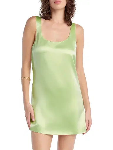 Favorite Daughter Women's The Getting Ready Scoopneck Minidress - Green Tea | Thumbnail 3
