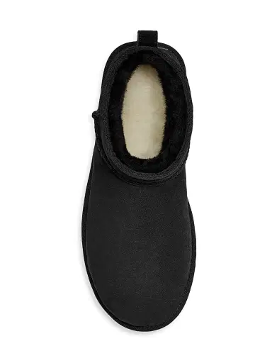 UGG Men's Classic Ultra Mini Sheepskin Ankle Boots - Black - Size 14 | Thumbnail 5