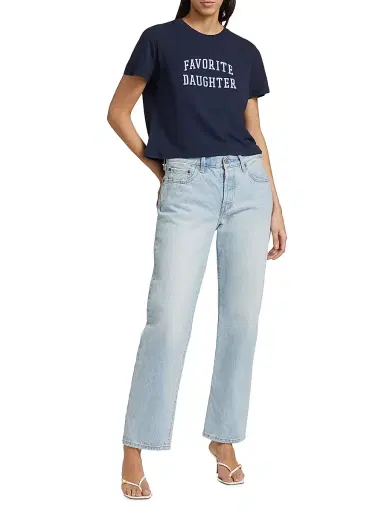 Favorite Daughter Women's Collegiate Crop T-Shirt | Thumbnail 2