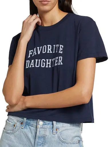 Favorite Daughter Women's Collegiate Crop T-Shirt | Thumbnail 6