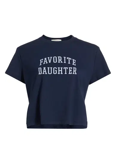 Favorite Daughter Women's Collegiate Crop T-Shirt | Thumbnail 1