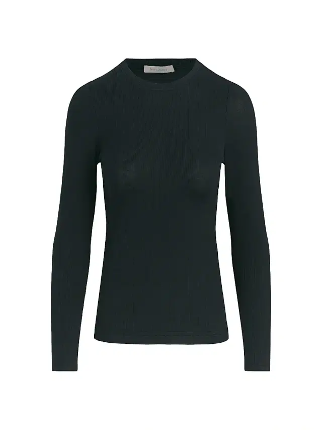 Favorite Daughter Women's Rib-Knit Long-Sleeve Top - Black