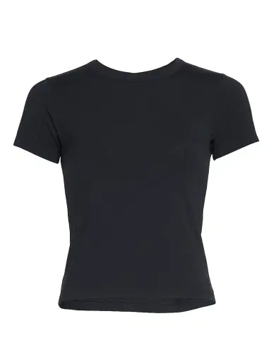 rag & bone Women's ICONS Luca Baby T-Shirt - Black - Size Large | Thumbnail 1