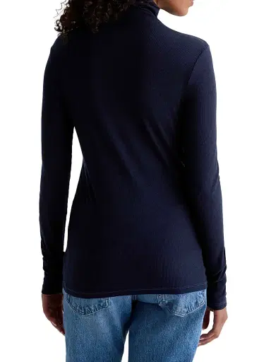 AG Jeans Women's Chels Cotton Turtleneck Sweater | Thumbnail 4