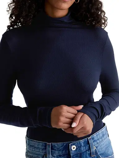 AG Jeans Women's Chels Cotton Turtleneck Sweater | Thumbnail 5