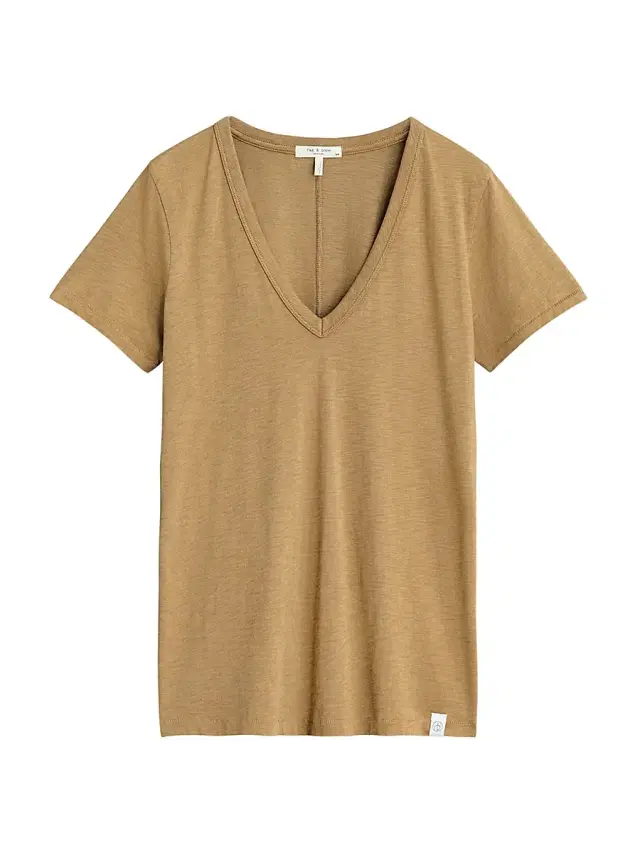 Women's The Slub V-Neck T-Shirt - Khaki
