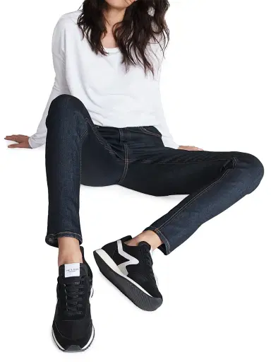 rag & bone Women's Retro Runner Low-Top Sneakers - Black - Size 11 | Thumbnail 5 rag & bone Women's Retro Runner Low-Top Sneakers - Black - Size 11 | Thumbnail 5