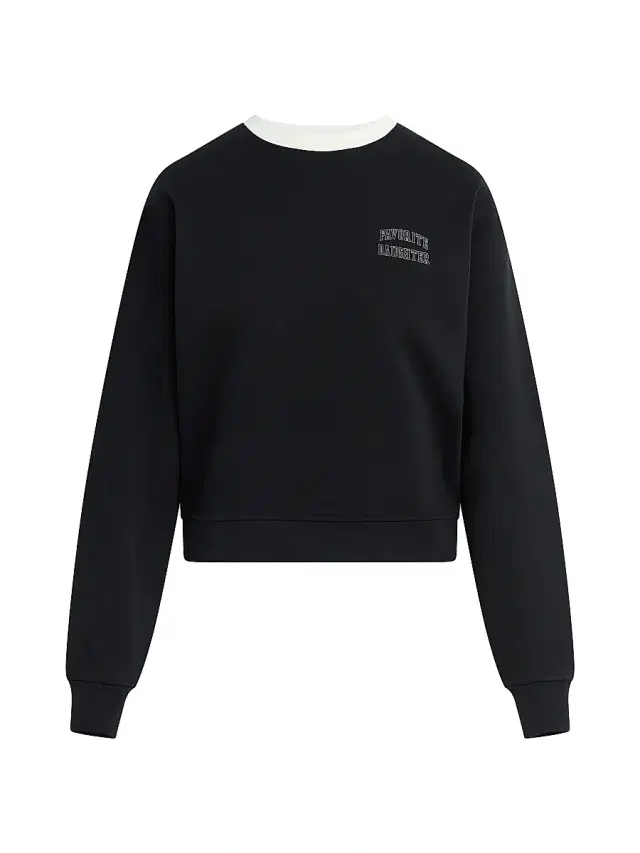 Favorite Daughter Women's The Collegiate Cotton-Blend Sweatshirt - Black