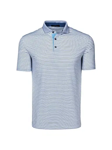 Greyson Men's Winoka Striped Polo Shirt - Arctic - Size XL | Thumbnail 1 Greyson Men's Winoka Striped Polo Shirt - Arctic - Size XL | Thumbnail 1