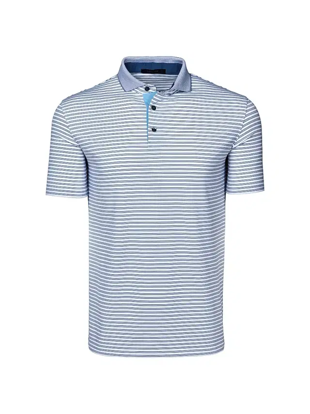 Men's Winoka Striped Polo Shirt - Arctic