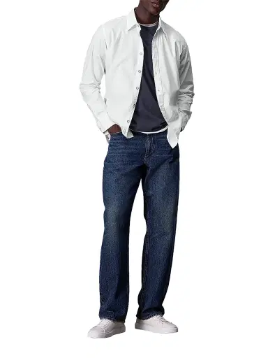 rag & bone Men's Tomlin Cotton Button-Front Shirt - White | Thumbnail 2