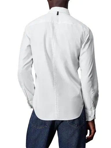 rag & bone Men's Tomlin Cotton Button-Front Shirt - White | Thumbnail 5