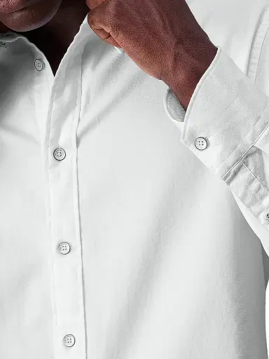 rag & bone Men's Tomlin Cotton Button-Front Shirt - White | Thumbnail 6