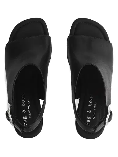 rag & bone Women's Gigi 75MM Leather Slingback Sandals | Thumbnail 3