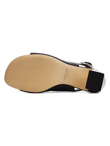 rag & bone Women's Gigi 75MM Leather Slingback Sandals | Thumbnail 4