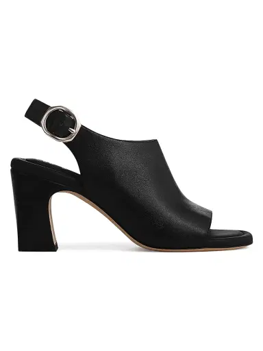rag & bone Women's Gigi 75MM Leather Slingback Sandals | Thumbnail 1