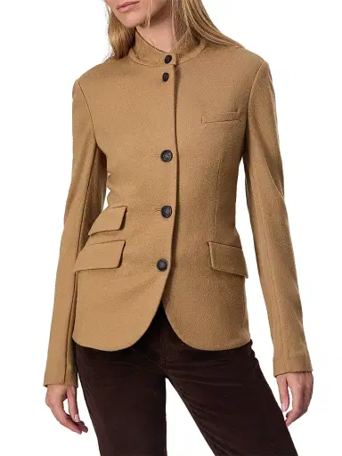 rag & bone Women's Slade Japanese Wool Blazer - Camel - Size 2 | Thumbnail 3