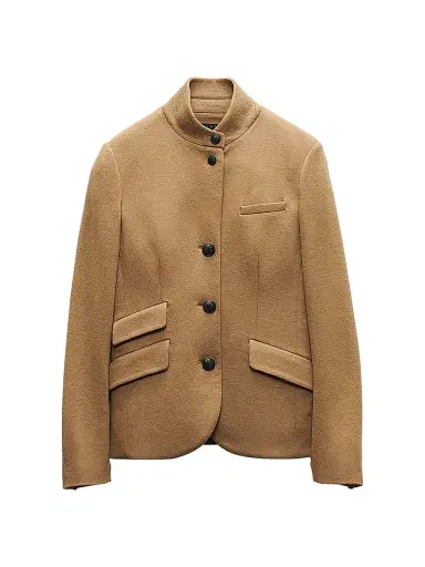 rag & bone Women's Slade Japanese Wool Blazer - Camel - Size 2 | Thumbnail 1