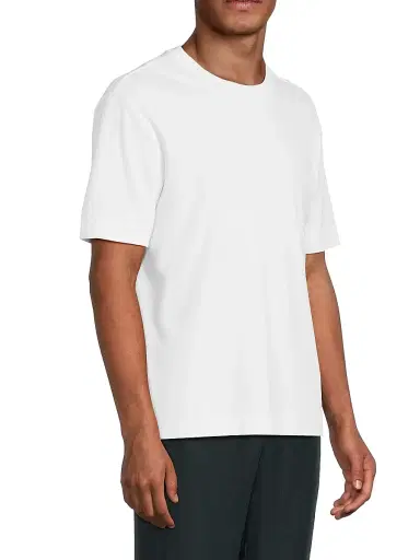 Vince Men's Peached Face Jersey Crewneck T-Shirt - Optic White - Size XXL | Thumbnail 4