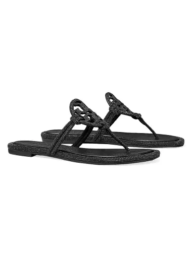 Tory Burch Women's Pavé Cord Miller Leather Sandals | Thumbnail 2 Tory Burch Women's Pavé Cord Miller Leather Sandals | Thumbnail 2