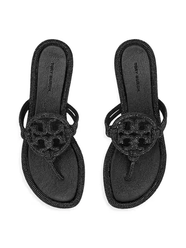 Tory Burch Women's Pavé Cord Miller Leather Sandals | Thumbnail 3 Tory Burch Women's Pavé Cord Miller Leather Sandals | Thumbnail 3