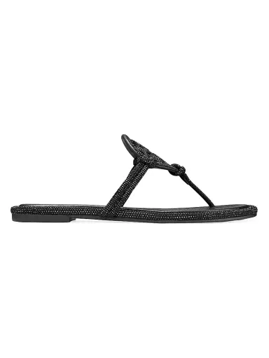 Tory Burch Women's Pavé Cord Miller Leather Sandals | Thumbnail 1 Tory Burch Women's Pavé Cord Miller Leather Sandals | Thumbnail 1