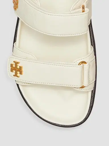Tory Burch Women's Kira Sport Leather Sandals - Ivory - Size 9 | Thumbnail 3
