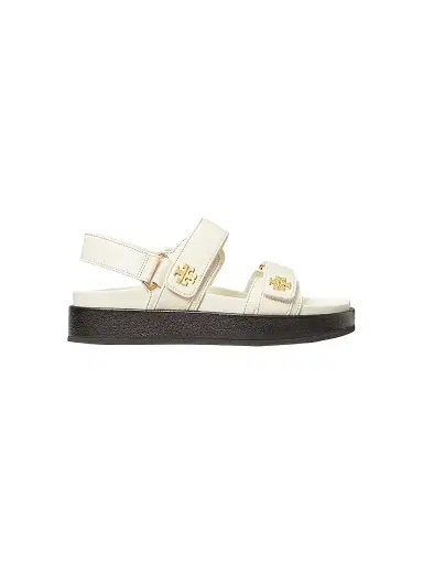 Tory Burch Women's Kira Sport Leather Sandals - Ivory - Size 9 | Thumbnail 1