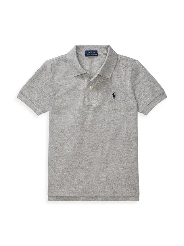 Polo Ralph Lauren Little Boy's & Boy's Classic Mesh Knit Polo - Grey