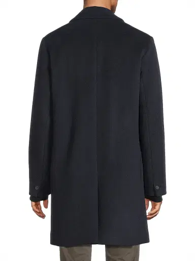 Vince Men's Notch Lapel Wool-Blend Coat - Coastal - Size XXL | Thumbnail 5
