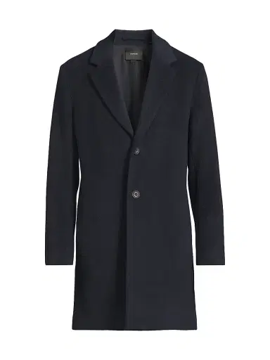 Vince Men's Notch Lapel Wool-Blend Coat - Coastal - Size XXL | Thumbnail 1