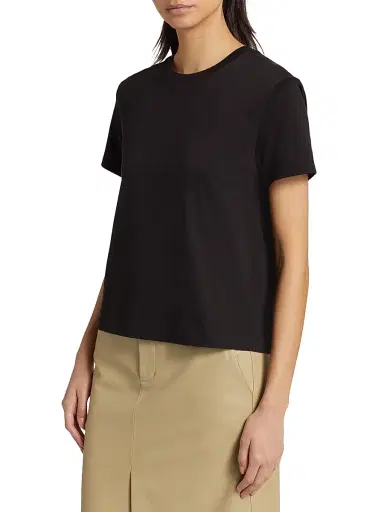 Vince Women's Crewneck Pima Cotton T-Shirt | Thumbnail 4
