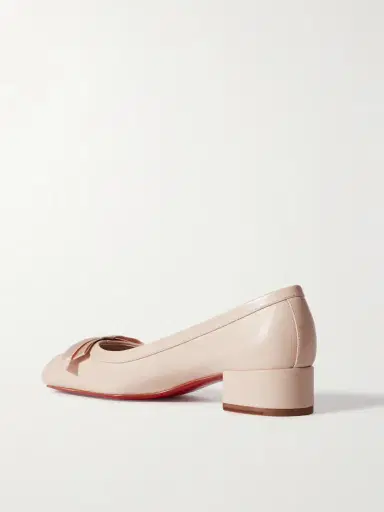 Christian Louboutin Mamaflirt 30 Bow-embellished Leather Ballet Pumps | Thumbnail 3 Christian Louboutin Mamaflirt 30 Bow-embellished Leather Ballet Pumps | Thumbnail 3