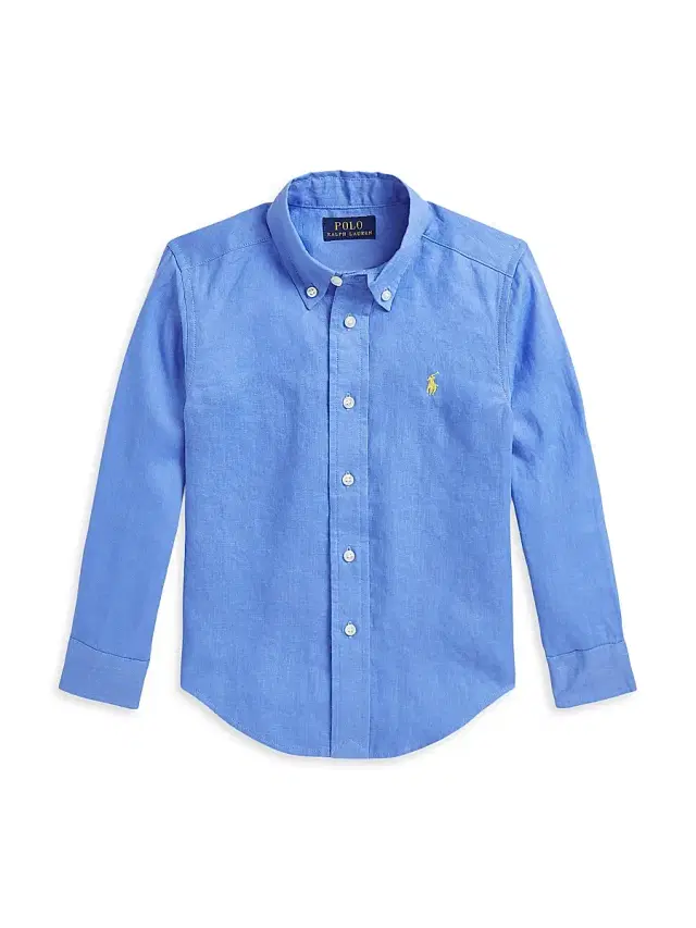 Polo Ralph Lauren Little Boy's & Boy's Linen Button-Up Shirt - Island Blue