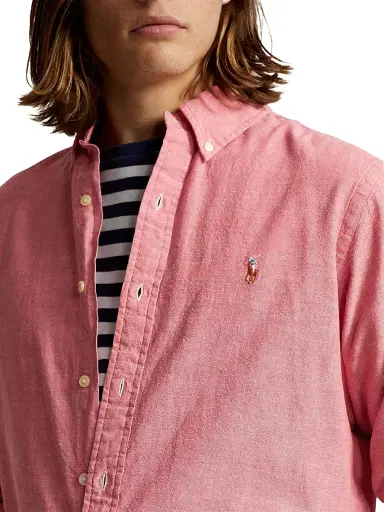 Polo Ralph Lauren Men's Chambray Sport Shirt - Nautical Red White | Thumbnail 5 Polo Ralph Lauren Men's Chambray Sport Shirt - Nautical Red White | Thumbnail 5