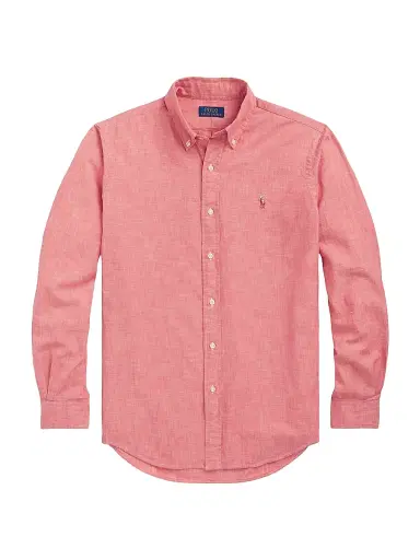 Polo Ralph Lauren Men's Chambray Sport Shirt - Nautical Red White | Thumbnail 1 Polo Ralph Lauren Men's Chambray Sport Shirt - Nautical Red White | Thumbnail 1