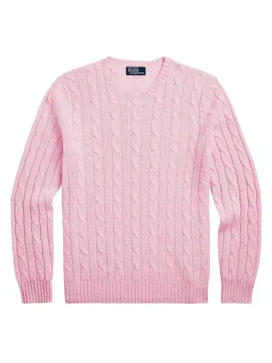 Polo Ralph Lauren Men's Cashmere Cable-Knit Sweater - Dusty Pink | Thumbnail 1