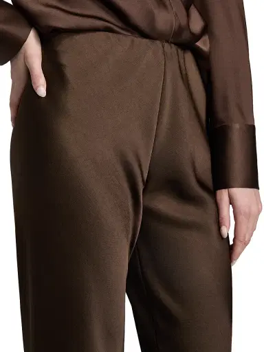 Vince Women's Colette High-Rise Fluid Satin Bias Pants | Thumbnail 6 Vince Women's Colette High-Rise Fluid Satin Bias Pants | Thumbnail 6
