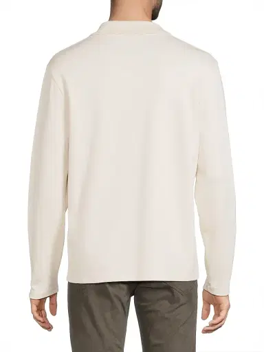 Vince Men's Milano Johnny Collar Shirt - Bone - Size XXL | Thumbnail 5 Vince Men's Milano Johnny Collar Shirt - Bone - Size XXL | Thumbnail 5