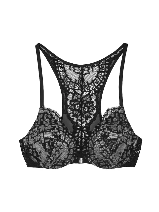 Wolford Women's Belle Fleur Push-Up Demi Bra - Black