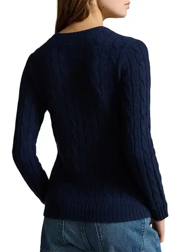 Polo Ralph Lauren Women's Cashmere Cable-Knit Crewneck Sweater | Thumbnail 4 Polo Ralph Lauren Women's Cashmere Cable-Knit Crewneck Sweater | Thumbnail 4