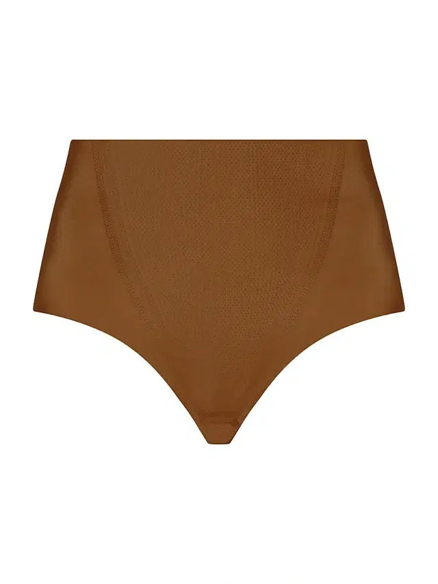 Commando Women's Zone Smoothing High-Waist Thong - Caramel