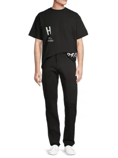 7 For All Mankind Men's Slimmy Clean Pocket Jeans - Black | Thumbnail 2 7 For All Mankind Men's Slimmy Clean Pocket Jeans - Black | Thumbnail 2