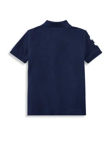 Polo Ralph Lauren Big Pony Cotton Mesh Polo - Navy - Size 7 | Thumbnail 3 Polo Ralph Lauren Big Pony Cotton Mesh Polo - Navy - Size 7 | Thumbnail 3