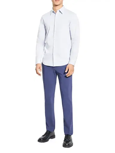 Theory Men's Sylvain Structure Knit Shirt | Thumbnail 2 Theory Men's Sylvain Structure Knit Shirt | Thumbnail 2