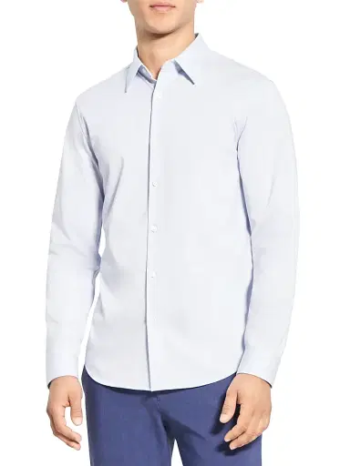 Theory Men's Sylvain Structure Knit Shirt | Thumbnail 1 Theory Men's Sylvain Structure Knit Shirt | Thumbnail 1