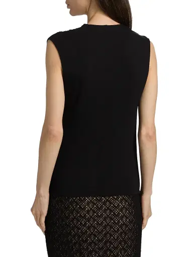 Vince Women's Draped Cowlneck Sleeveless Top - Black - Size XS | Thumbnail 5 Vince Women's Draped Cowlneck Sleeveless Top - Black - Size XS | Thumbnail 5
